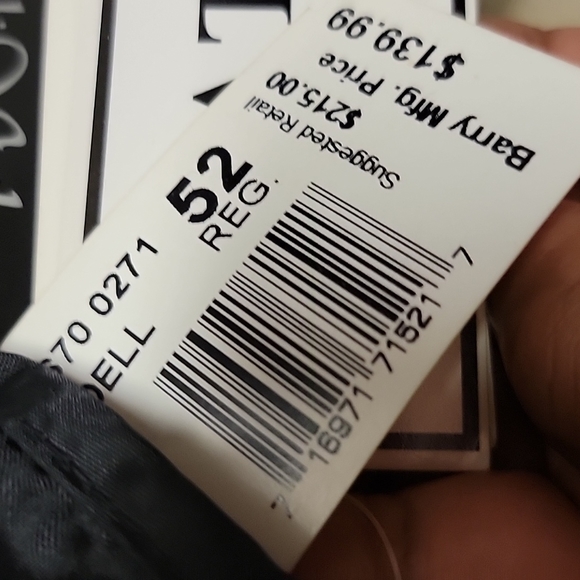 New Men size 52 all-weather coat black with lining - Picture 6 of 8